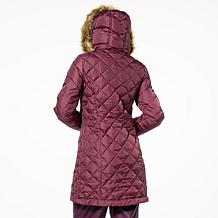 "As Is" Sporto® Tulip Quilted Water-Resistant Parka Coat
