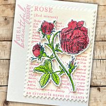 "As Is" Stamps by Me Vintage Script Floral Stamps and Dies - Set of 2
