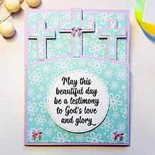 "As Is" Stamps of Life He is Risen Stamp and Die A2 Card Set