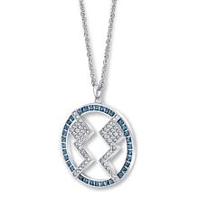 "As Is" Star Wars RockLove Ahsoka Tano Crystal Sterling 18" Necklace