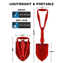 "As Is" Tower Hill by Christie Brinkley Folding Garden Shovel with Bag