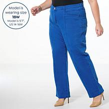 "As Is" Tower Hill by Christie Brinkley Relaxed Seamed Ankle Jean