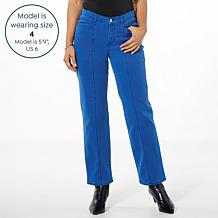 "As Is" Tower Hill by Christie Brinkley Relaxed Seamed Ankle Jean