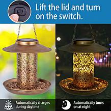 "As Is" Tower Hill by Christie Brinkley Solar Light Bird Feeder