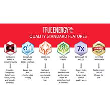 "As Is" TRUEENERGY Wide Over The Calf Socks - 4-pack
