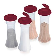"As Is" Tupperware 4-piece Hourglass Seasoning Shaker Set