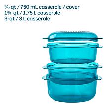 "As Is" Tupperware® 7-piece Microwave Multi-Use Stack Cooker Set