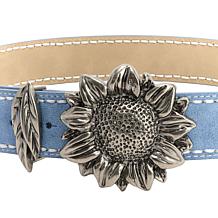 "As Is" TWRHLL by Christie Brinkley Adjustable Sunflower Belt