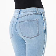 "As Is" TWRHLL by Christie Brinkley Frayed Sideseam Jean