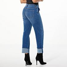 "As Is" TWRHLL by Christie Brinkley Mid-Rise Relaxed Wide-Leg Jean