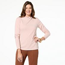 "As Is" TWRHLL by Christie Brinkley Mock Neck Top