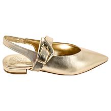 "As Is" Vince Camuto Amoret Leather/Suede Slingback Flat