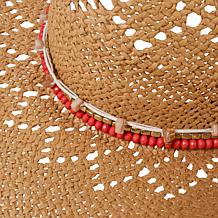 "As Is" Vince Camuto Beaded Band Cowboy Hat