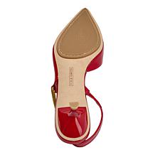 "As Is" Vince Camuto Inari Leather Slingback Kitten Heel