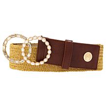 Vince Camuto Floral Crystal Stretch Belt | HSN display picture 1