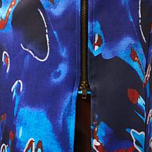 "As Is" Vivica A. Fox Collection Printed Scuba Dress