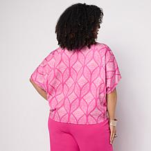 "As Is" Vivica A. Fox Collection Scuba Cocoon Top