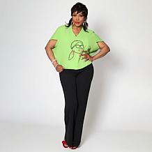 "As Is" Vivica A. Fox Collection V-Neck Cocoon Top