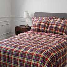 "As Is" Warm & Cozy 6-piece Plush Sheet Set with Extra Pillowcases