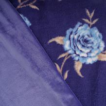 "As Is" Warm & Cozy Floral Print Luxury Faux Fur Throw