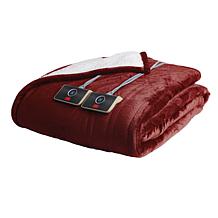 "As Is" Warm & Cozy Plush to Sherpa Heated Blanket - Full