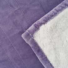 "As Is" Warm & Cozy Plush to Sherpa Heated Throw