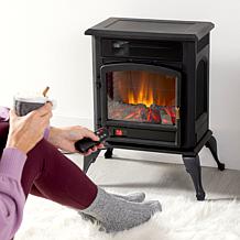 "As Is" Warm Living Infrared Deluxe Stove with Real Flame Sound