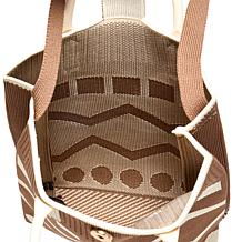 "As Is" Wildflower Small Knit Crossbody Tote with Tassel