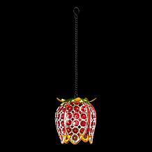 "As Is" Wind & Weather 3-in-1 LED Solar Jeweled Tulip Lantern