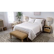 "As Is" Wynne Home 3-Piece Vanilla Satin Quilt Set - Full/Queen