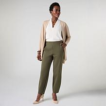 "As Is" WynneCollection 360 Stretch Ponte Ankle Lantern Pant