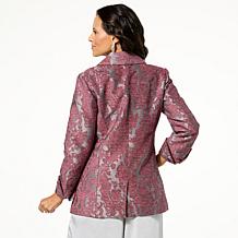 "As Is" WynneCollection Chenille Jacquard Blazer Jacket