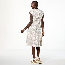 "As Is" WynneCollection Novelty Clip Jacquard Sleeveless Dress