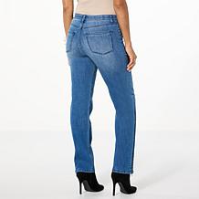 "As Is" WynneDenim Convertible Straight/Flare Leg Jean