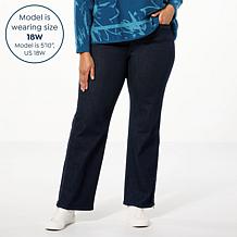 "As Is" WynneDenim Convertible Straight/Flare Leg Jean