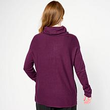 "As Is" WynneLayers Kiss of Cashmere Drawstring Cowl Neck Sweater
