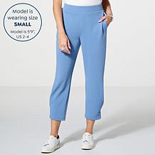 "As Is" WynneLayers Ottoman Knit Button Hem Pant