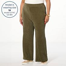 "As Is" WynneLayers Plush Ottoman Knit Straight Leg Pant