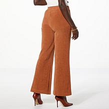 "As Is" WynneLayers Plush Ottoman Knit Straight Leg Pant