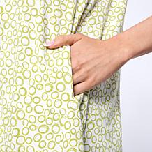 "As Is" WynneLayers Printed Jersey Knit V-Neck Butterfly Tee