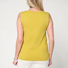 "As Is" WynneLayers Stripes & Solids 2-pack Tee and Tank Set