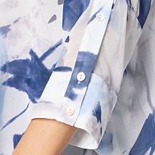 "As Is" WynneLayers Unstructured Chiffon Shirt