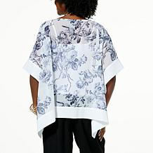 "As Is" WynneLayers x Anna Griffin Collaboration Print Chiffon Poncho