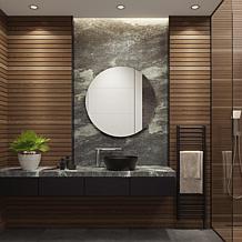 Ashden 36" Silver Aluminum LED Mirror