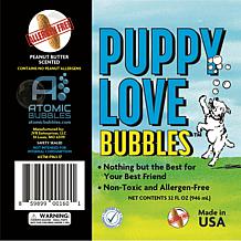 Atomic Bubbles Puppy Love Bubbles, Peanut Scented 32oz. Refill Bottle