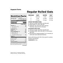 Augason Farms 10lbs Regular Rolled Oats -108 Servings