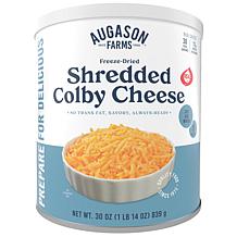 Augason Farms 30oz Freeze-Dried Shredded Colby Cheese - 107 Servings