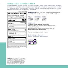 Augason Farms 5lbs Orange Delight Drink Mix - 99 Servings