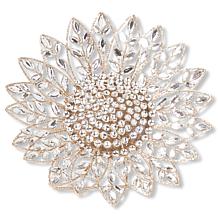 august & leo 10.5" Jeweled Sunflower Table Top Décor