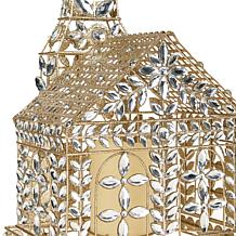 august & leo 24.5" Jeweled Church with LED Candle